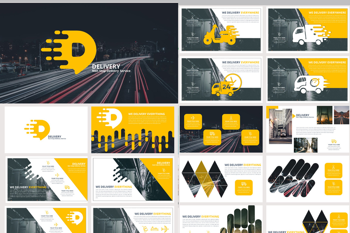 Delivery Powerpoint Template, a Presentation Template by Creative Slides