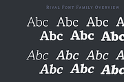 Rival Font Family, a Slab Serif Font by Mostardesign Type Foundry (Thumbnail 2 of 13)