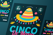 Cinco De Mayo Flyer Set, a Flyer Template by Annora Studio (Thumbnail 6 of 6)