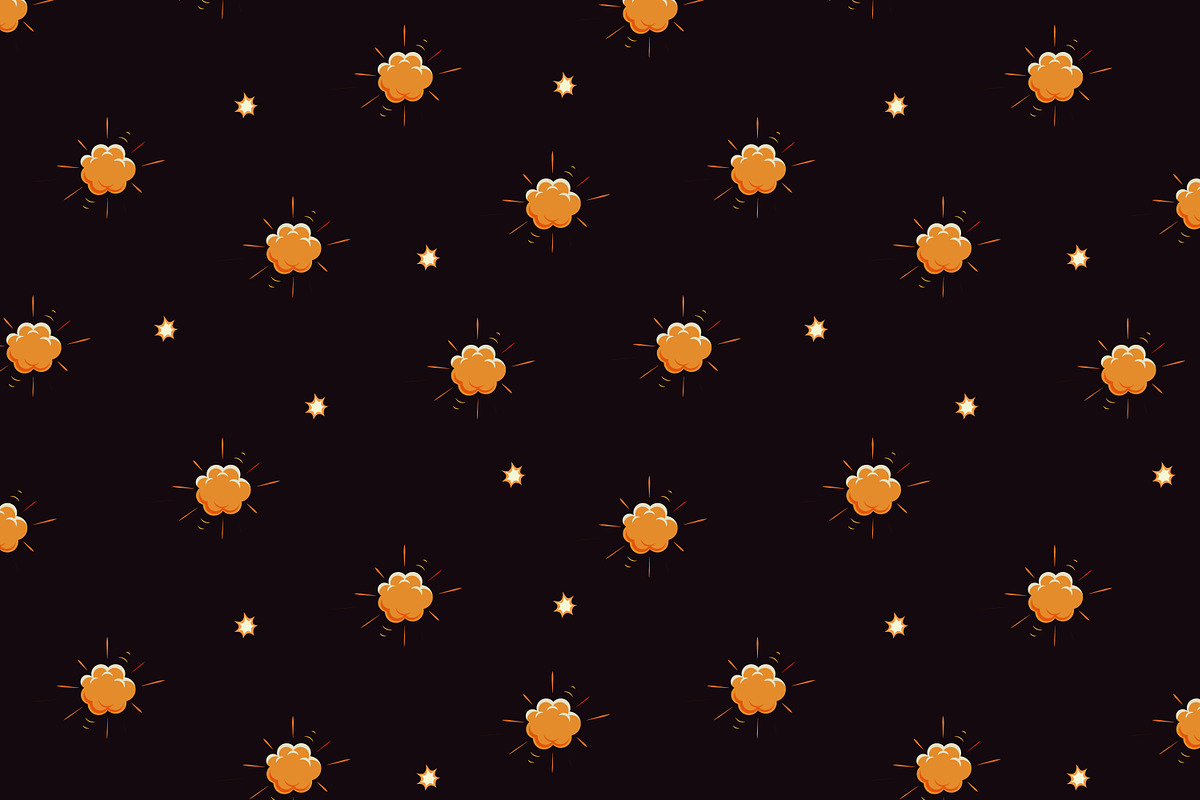 Seamless explosion, boom patterns, a Pattern Graphic by Good Studio (Photo 6 of 13)