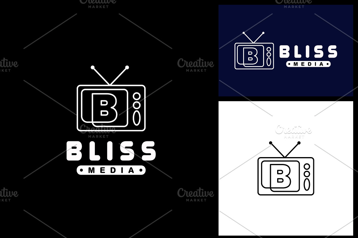 B letter retro tv logo, a Branding & Logo Template by Atlantis X Nurman Arbai
