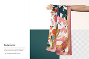 Silk Scarf Draped Over Hand Mockup, a Mask Mockup by creatsy5 (Thumbnail 4 of 6)