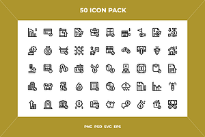 Economiccrisis icons, an Outline Icon by Wencory