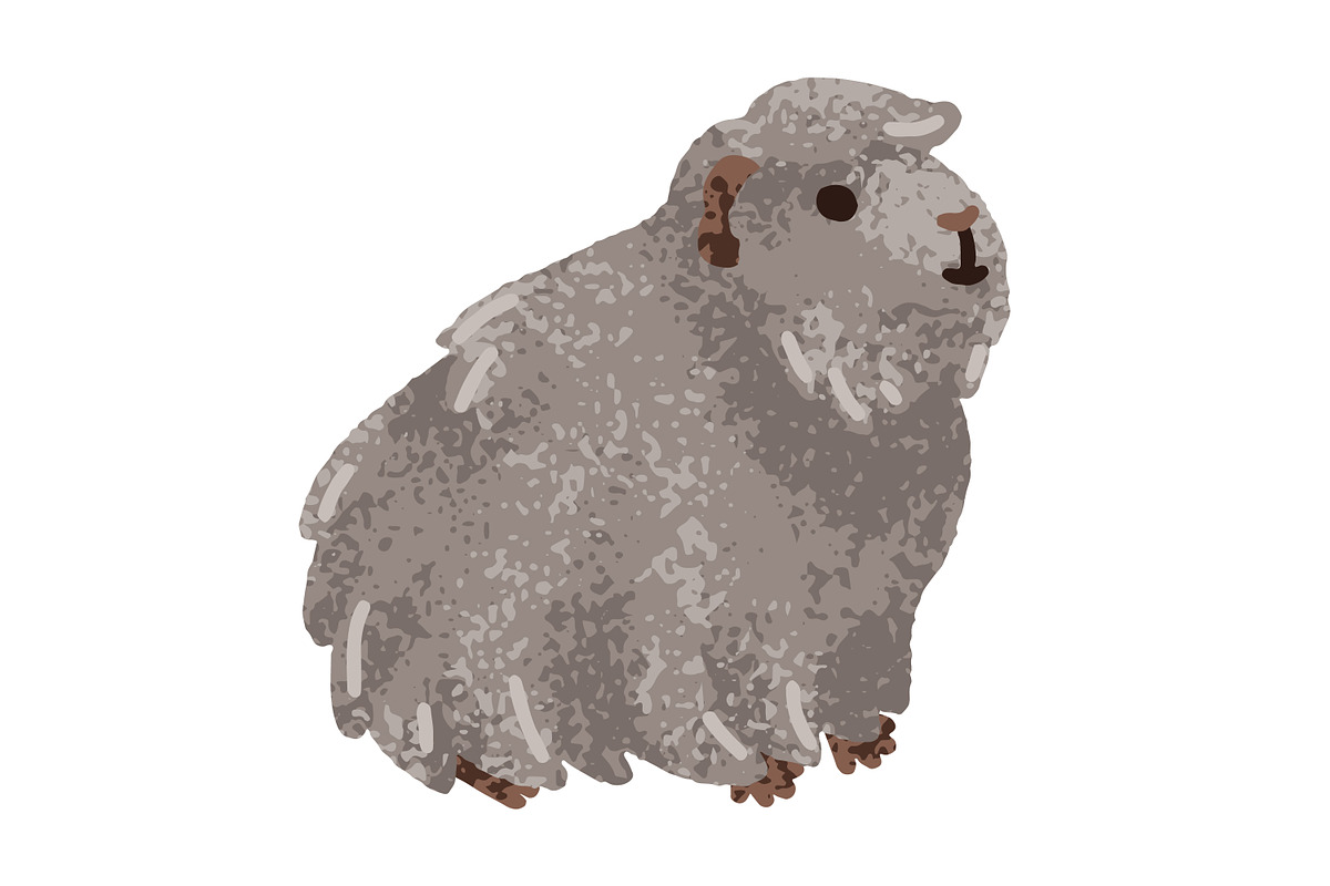 Cute, funny guinea pig animals set, an Animal Illustration by Good Studio (Photo 9 of 14)