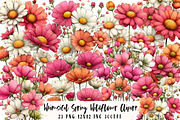 Whimsical Spring Wildflower Clipart, an Illustration by OK Design (Thumbnail 1 of 6)