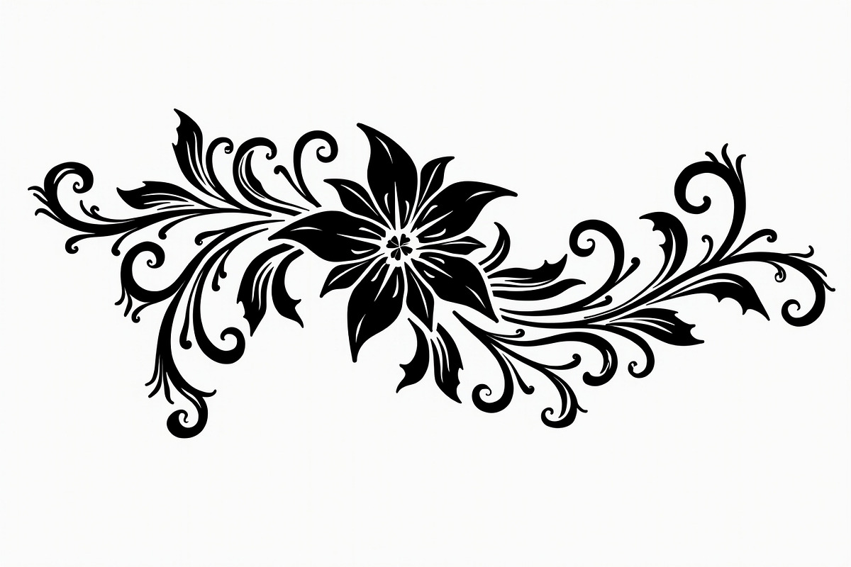 Vintage Flower Ornament Set, an Illustration by Creativeshirt (Photo 7 of 21)