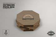 Octagon Pizza Box Packaging Mockup, a Cups & Container Mockup by INCDesign (Thumbnail 5 of 6)