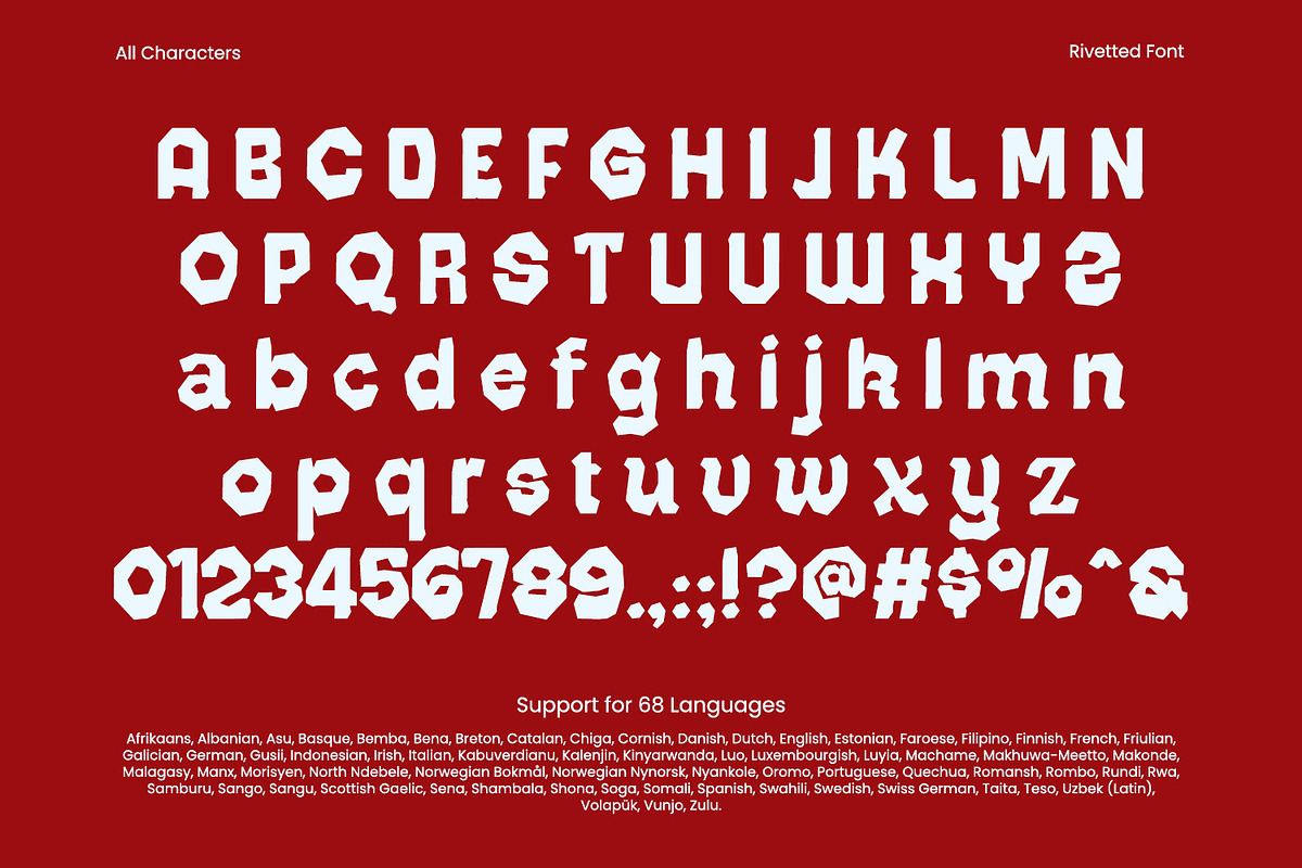 Rivetted, a Symbol Font by yumnatype (Photo 10 of 10)