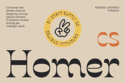 CS Homer – Reverse Contrast Font, a Serif Font by Craft Supply Co. (Thumbnail 1 of 8)