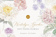 Vintage Floral Bundle, an Object Illustration by studioequinox (Thumbnail 36 of 65)