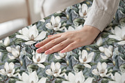 WHITE MAGNOLIA Seamless Pattern 02, a Pattern Graphic by AYAKA Studio Co. (Thumbnail 7 of 8)