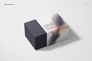 Slide Gift Box Mockup Set