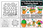Bold and Easy Spring Coloring Book, a Decorative Illustration by Coco Bloom (Thumbnail 2 of 3)