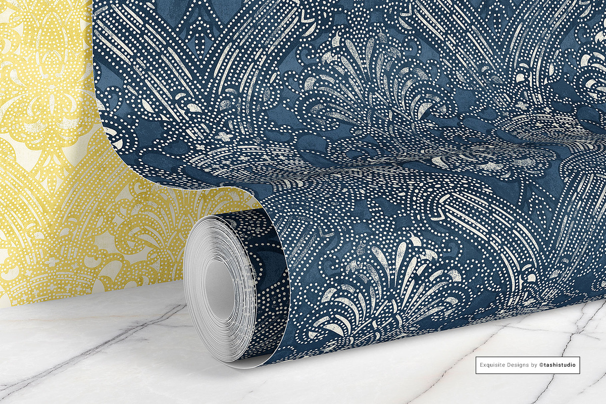 Decolux Art Deco Damask Patterns, a Pattern Graphic by Pink Linen (Photo 6 of 10)
