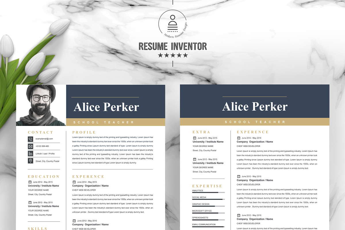 JOB WINNING RESUME - 50 TEMPLATES, a Resume Template by ResumeInventor (Photo 87 of 184)