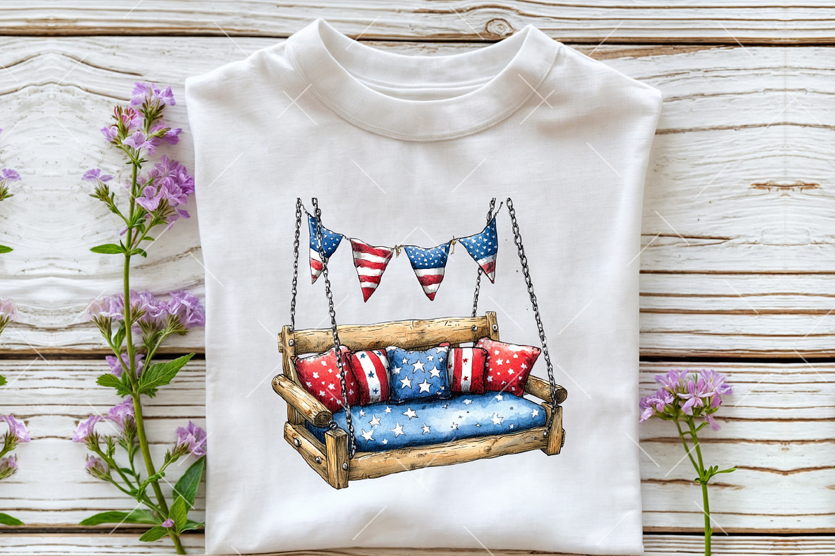 Americana 4th of July Clipart PNG, an Illustration by OK Design (Photo 5 of 6)