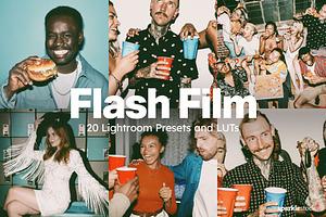 20 Flash Film Lightroom Presets LUTs