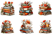 Whimsical Spring Books Stack Clipart, an Illustration by CreationArt (Thumbnail 4 of 7)