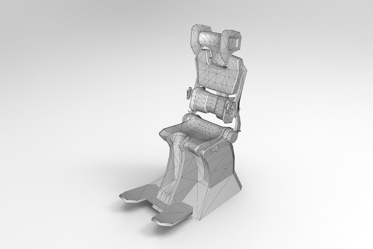 Pilot Seat, an Environmental 3D Model by obeyart (Photo 5 of 7)