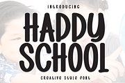 Happy School | Script Font, a Script Font by Scratchones (Thumbnail 1 of 8)
