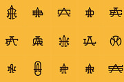 15 Vintage Monograms Pack 03, a Branding & Logo Template by Design Union Mx (Thumbnail 3 of 3)