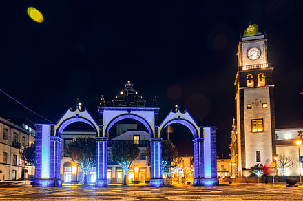 Ponte delgada azores portugal stock photo containing ponta delgada and night