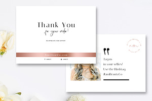 Beauty Thank You Card Template