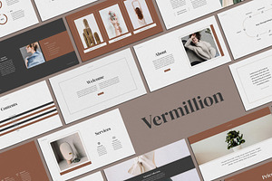 Vermillion Keynote Presentation, a Presentation Template by SlideStation
