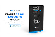 Plastic Pouch Packaging Mockup Set, a Packaging Mockup by artBit Design Studio (Thumbnail 1 of 2)