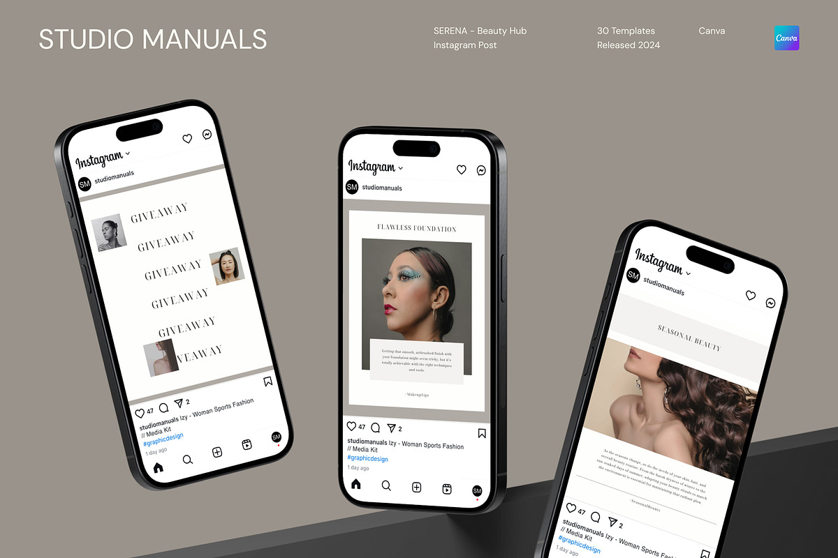 SERENA – Beauty Hub Instagram Post, a Social Media Template by Studio Manuals (Photo 4 of 8)