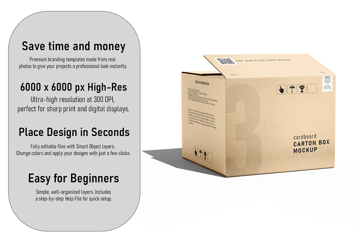 Carton Box Mockup Premium PSD Bundle, a Packaging Mockup by pixelmock (Photo 4 of 18)