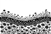60 Daisy Flower Field Silhouette, a Seasonal Illustration by Amazin_art (Thumbnail 14 of 36)