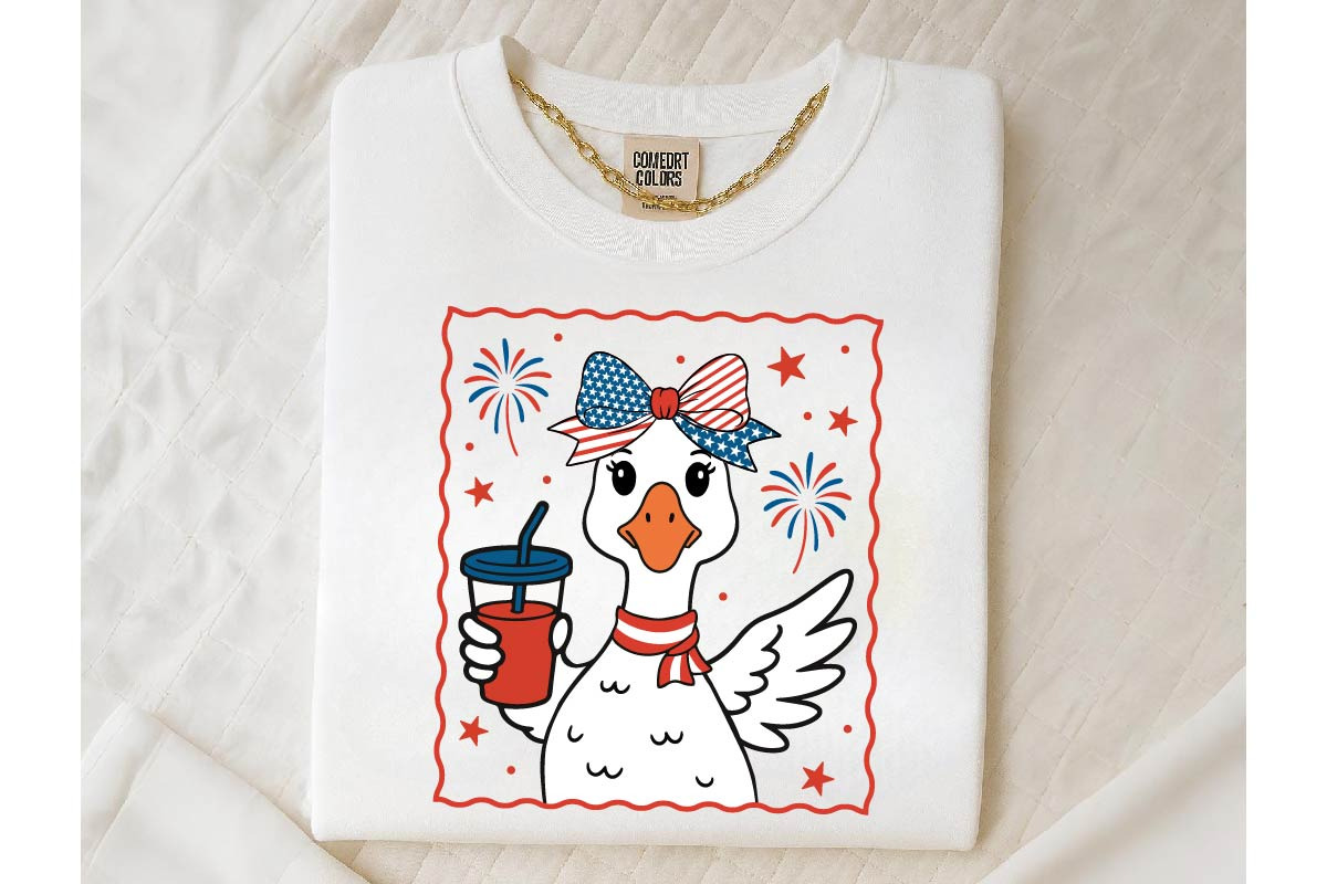 4th of July Mama Goose Png SVG, an Object Graphic by EllaMaiyaali (Photo 2 of 5)
