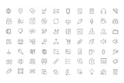 100 Communication Hand Drawn Icons, an Outline Icon by Creative Stall (Thumbnail 2 of 3)