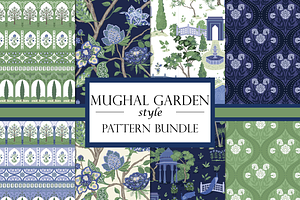 Boho Patterns - Indian Garden Green