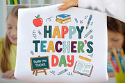 Happy Teacher's Day PNG, a Seasonal Illustration by Canvas Craft (Thumbnail 1 of 5)
