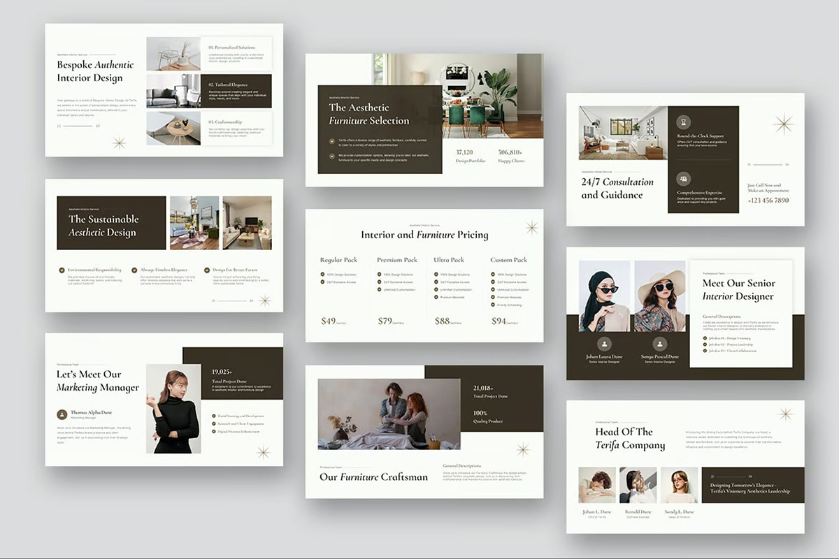 Interior and Furniture Powerpoint, a Presentation Template by Fit-tee (Photo 9 of 10)