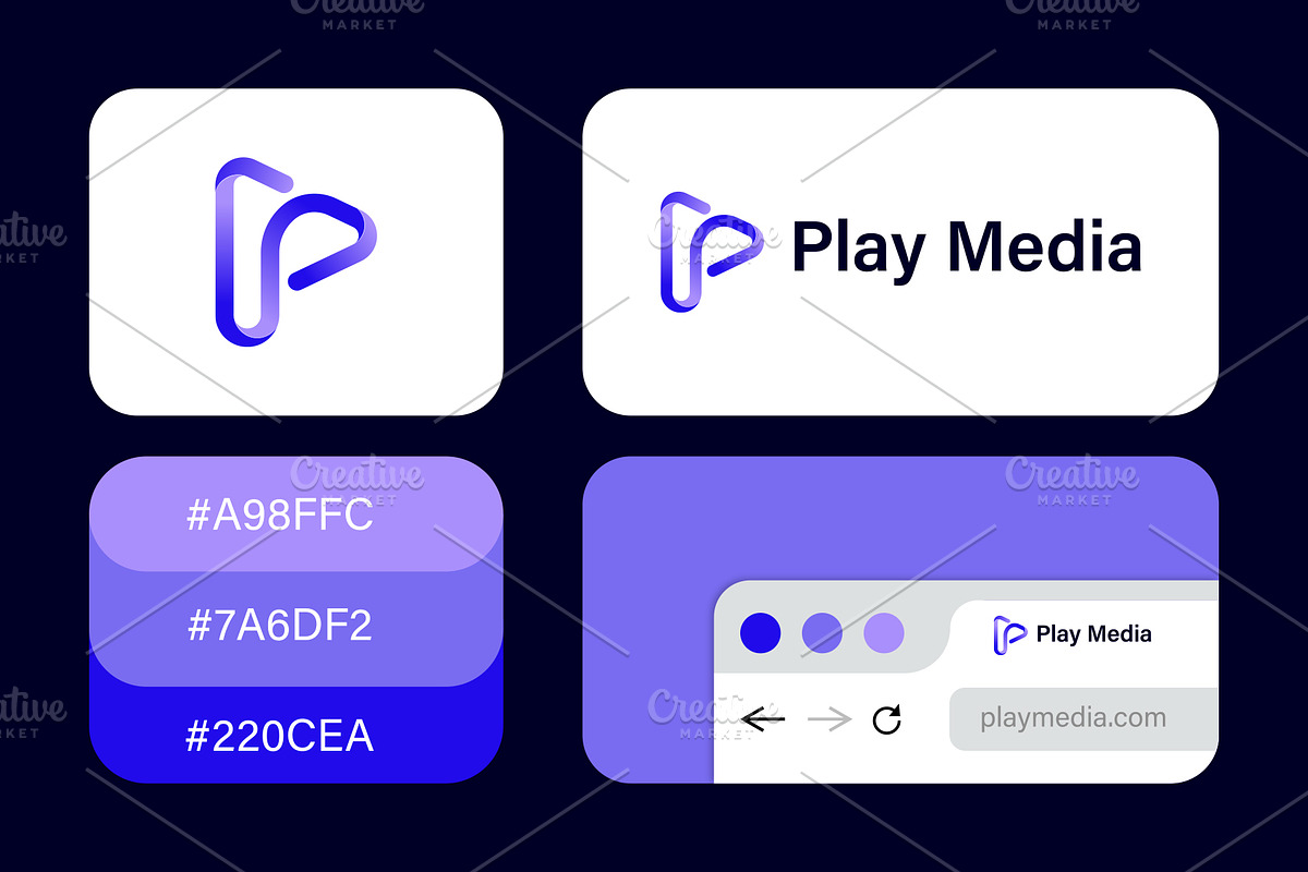 Play Media Logo Design, a Branding & Logo Template by brandingpro (Photo 1 of 3)