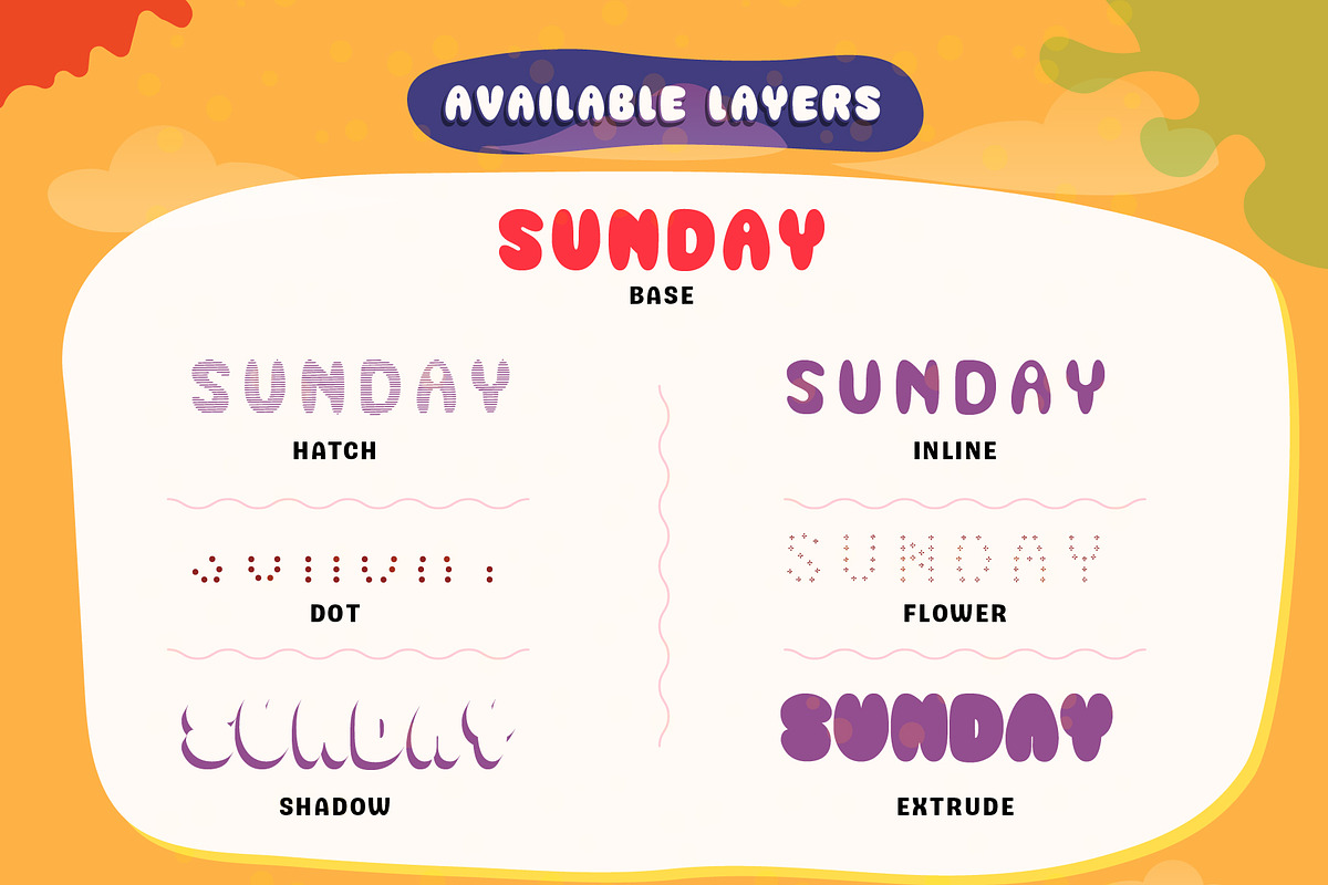 GEMOY - Fun Layered Font, a Font by StoricType (Photo 2 of 14)