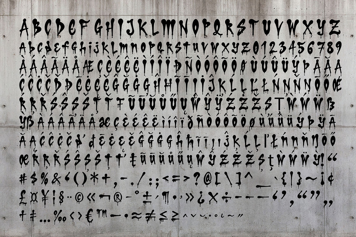 Drip Marker Font, a Handwritten Font by Handmadefont (Photo 2 of 15)