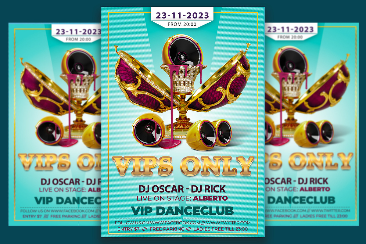 VIP Party Flyer, a Flyer Template by Art and Flyers