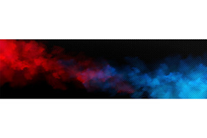 VS concept - vibrant red and blue, an Illustration by art PVP - market