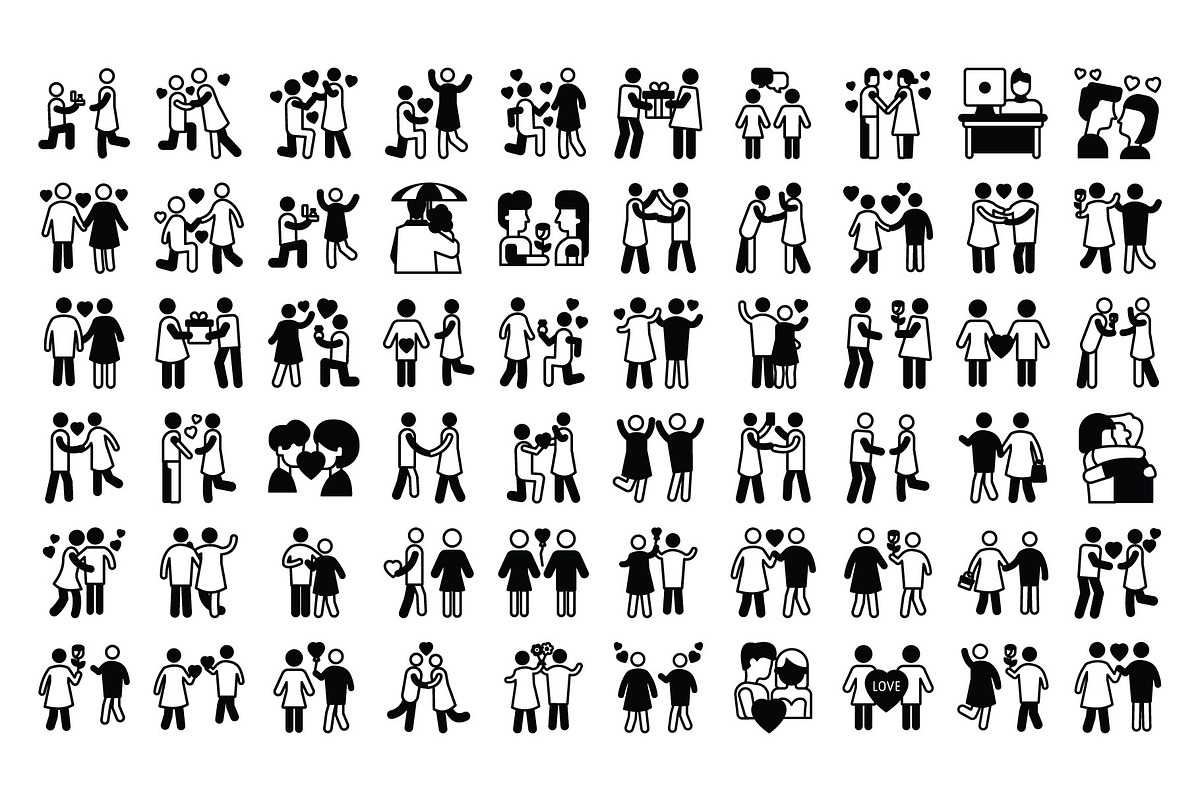 Love Story Vector Icons Pack, an Icon by Vector Portal (Photo 4 of 5)