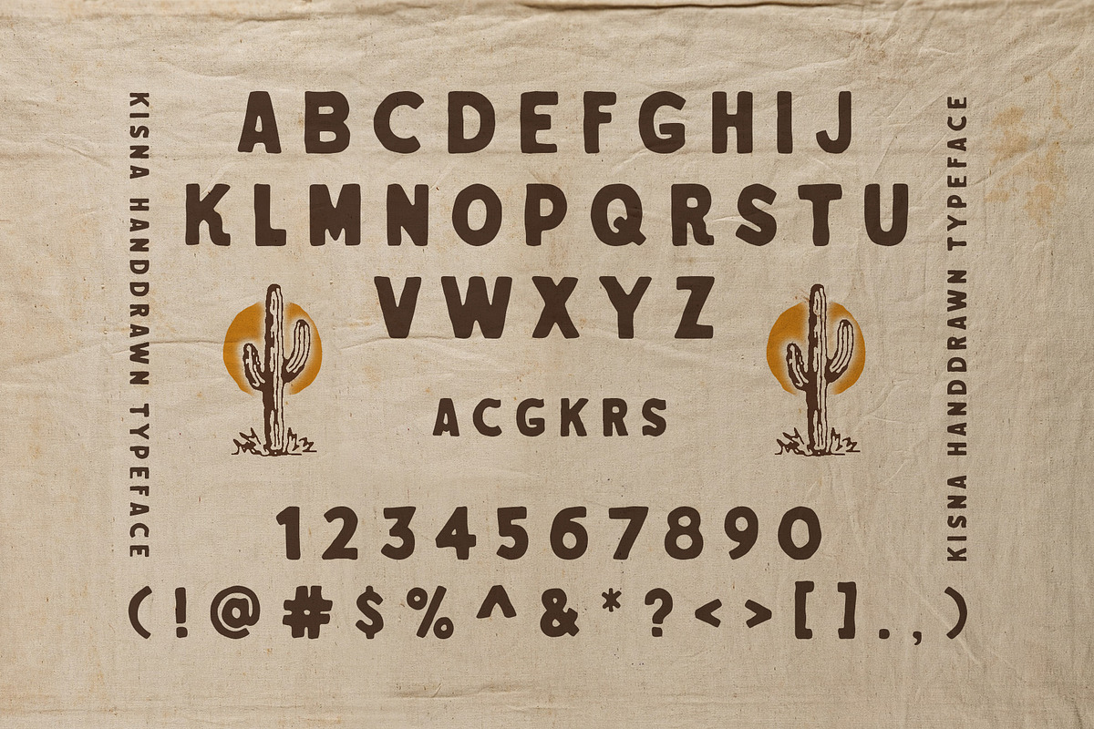 Kisna Typeface preview 2