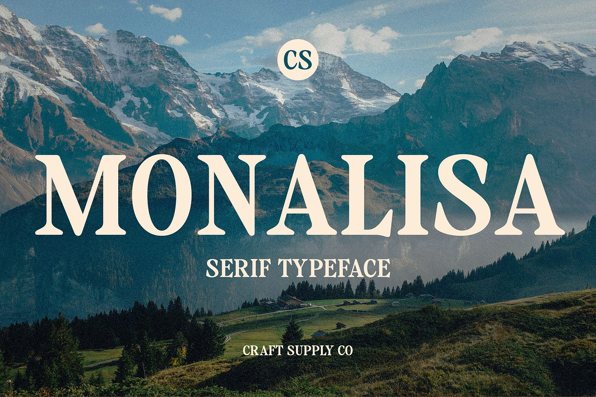 CS Monalisa – Classic Font, a Serif Font by Craft Supply Co. (Photo 1 of 8)