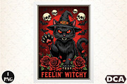 Feelin' Witchy Png,,Cats Crazy Png, an Illustration by DreamCafeArt (Thumbnail 1 of 7)