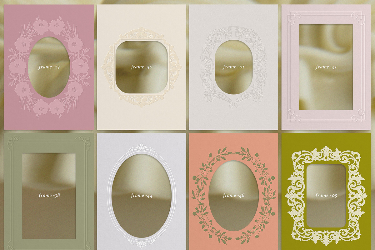 Ornella Ornamental & Embossed Frames, an Object Graphic by alonahaidash (Photo 10 of 19)