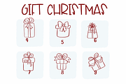 Gift Christmas | Symbols Fonts, a Symbol Font by Sirinart (Thumbnail 7 of 12)