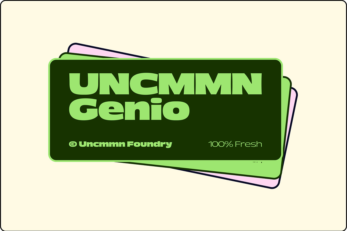 Uncmmn Genio - Display Sans Serif, a Sans Serif Font by Kotivoro (Photo 4 of 15)