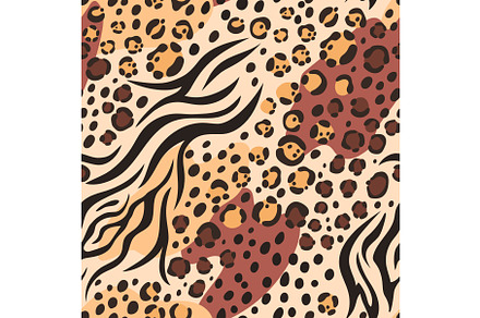 Mixed animal skin pattern. Seamless